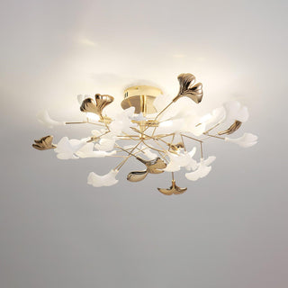 Artheel Plafonnier rotatif en céramique Gingko de style nordique haut de gamme