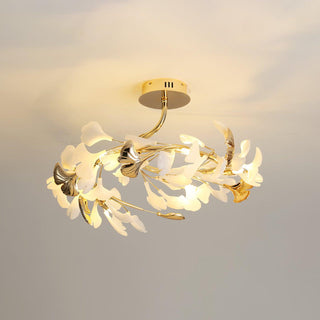 Artheel Plafonnier rotatif en céramique Gingko de style nordique haut de gamme