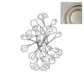 Gingko Applique Murale Abat-jours en Céramique Pétales Or Art Nouveau-Luire