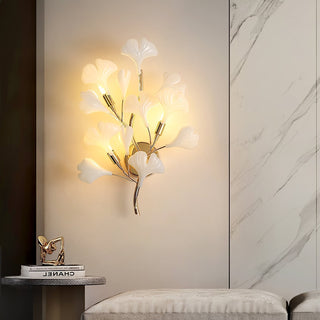 Wylie Applique Murale Postmoderne Luxe Gingko Céramique-Luire