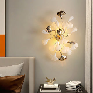 Wylie Applique Murale Postmoderne Luxe Gingko Céramique-Luire