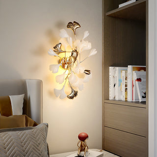 Wylie Applique Murale Postmoderne Luxe Gingko Céramique-Luire