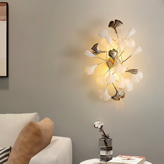 Wylie Applique Murale Postmoderne Luxe Gingko Céramique-Luire