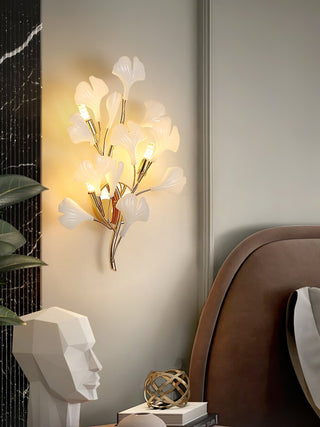 Wylie Applique Murale Postmoderne Luxe Gingko Céramique-Luire