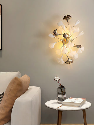 Wylie Applique Murale Postmoderne Luxe Gingko Céramique-Luire