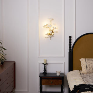 Wylie Applique Murale Postmoderne Luxe Gingko Céramique-Luire