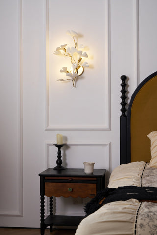 Wylie Applique Murale Postmoderne Luxe Gingko Céramique-Luire