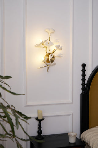 Wylie Applique Murale Postmoderne Luxe Gingko Céramique-Luire