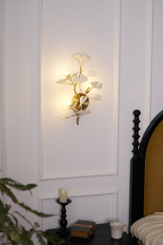 Wylie Applique Murale Postmoderne Luxe Gingko Céramique-Luire