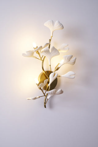 Wylie Applique Murale Postmoderne Luxe Gingko Céramique-Luire