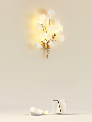 Wylie Applique Murale Postmoderne Luxe Gingko Céramique-Luire