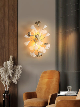 Wylie Applique Murale Postmoderne Luxe Gingko Céramique-Luire