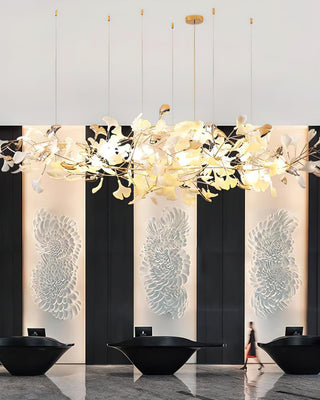 Unoryra Lustre Postmoderne Céramique Nuage Ginkgo