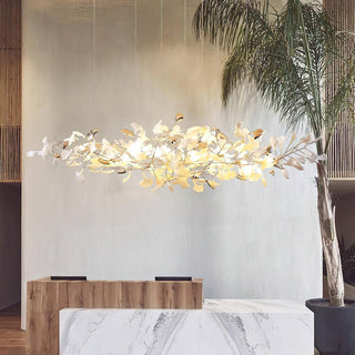 Unoryra Lustre Postmoderne Céramique Nuage Ginkgo