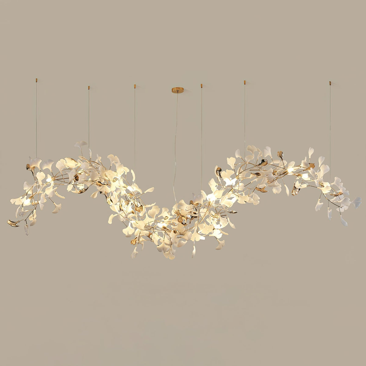 Alvana Céramique Gingko Lustre Pointe Volant