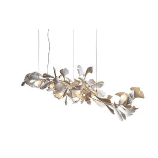 Olivia Lustre en céramique en forme de branche avec feuille de gingko