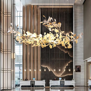 Unoryra Lustre Postmoderne Céramique Nuage Ginkgo