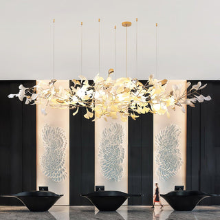 Unoryra Lustre Postmoderne Céramique Nuage Ginkgo