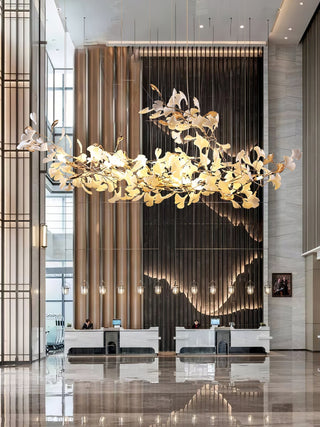 Unoryra Lustre Postmoderne Céramique Nuage Ginkgo