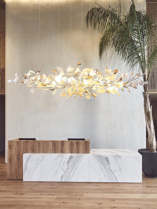 Unoryra Lustre Postmoderne Céramique Nuage Ginkgo