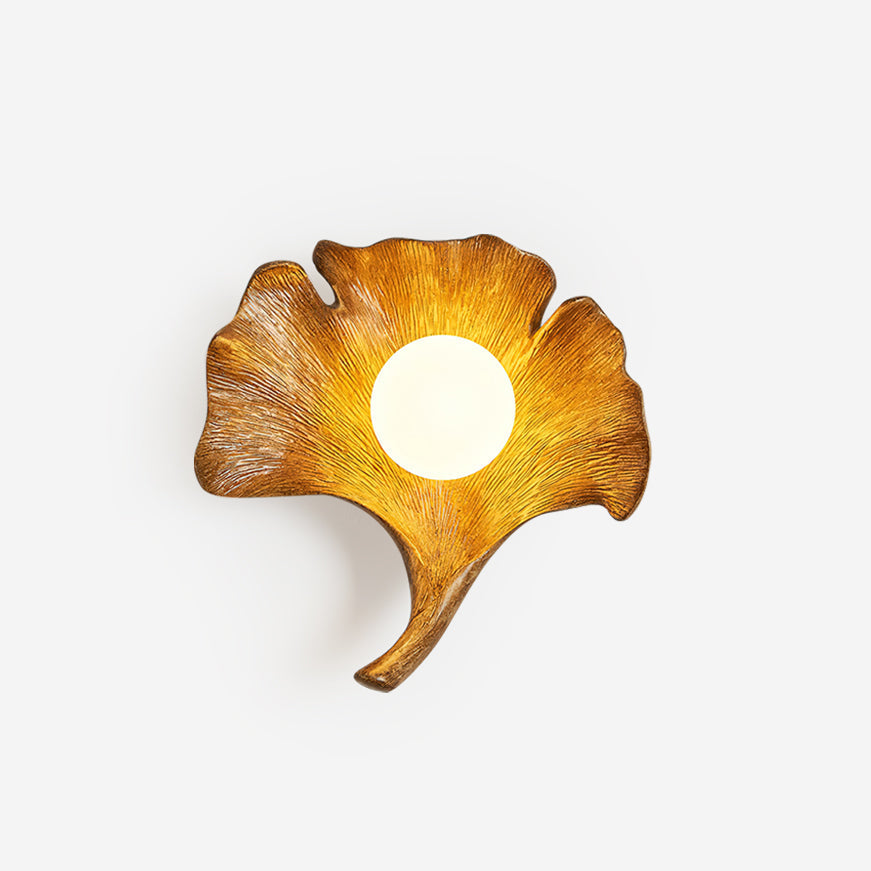 Olivia Ginkgo Leaf Shape Wall Lamp-Neutral Decor