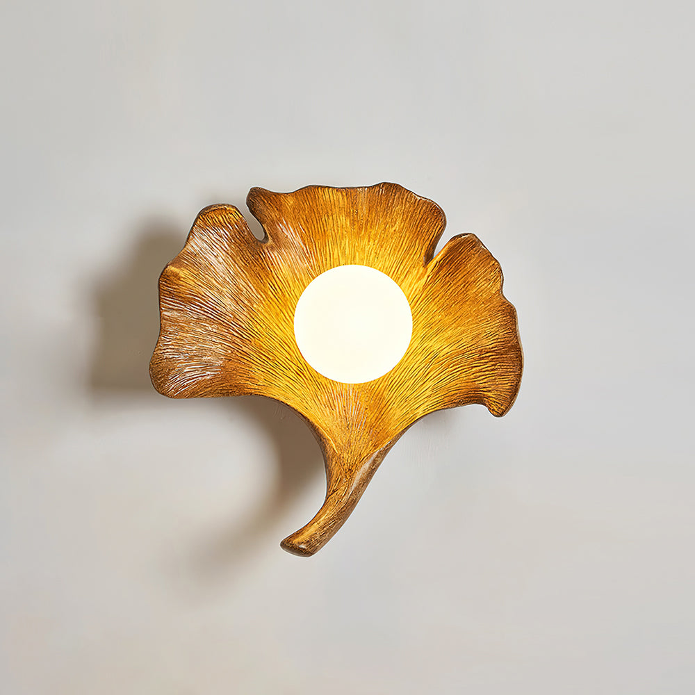 Olivia Ginkgo Leaf Shape Wall Lamp-Neutral Decor