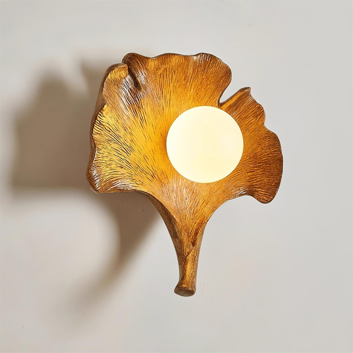 Olivia Ginkgo Leaf Shape Wall Lamp-Neutral Decor