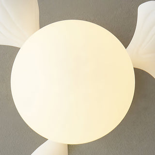 Ginkgo Lustre Plafonnier Rosalia Feuille de Ginkgo Base Dorée-Luire