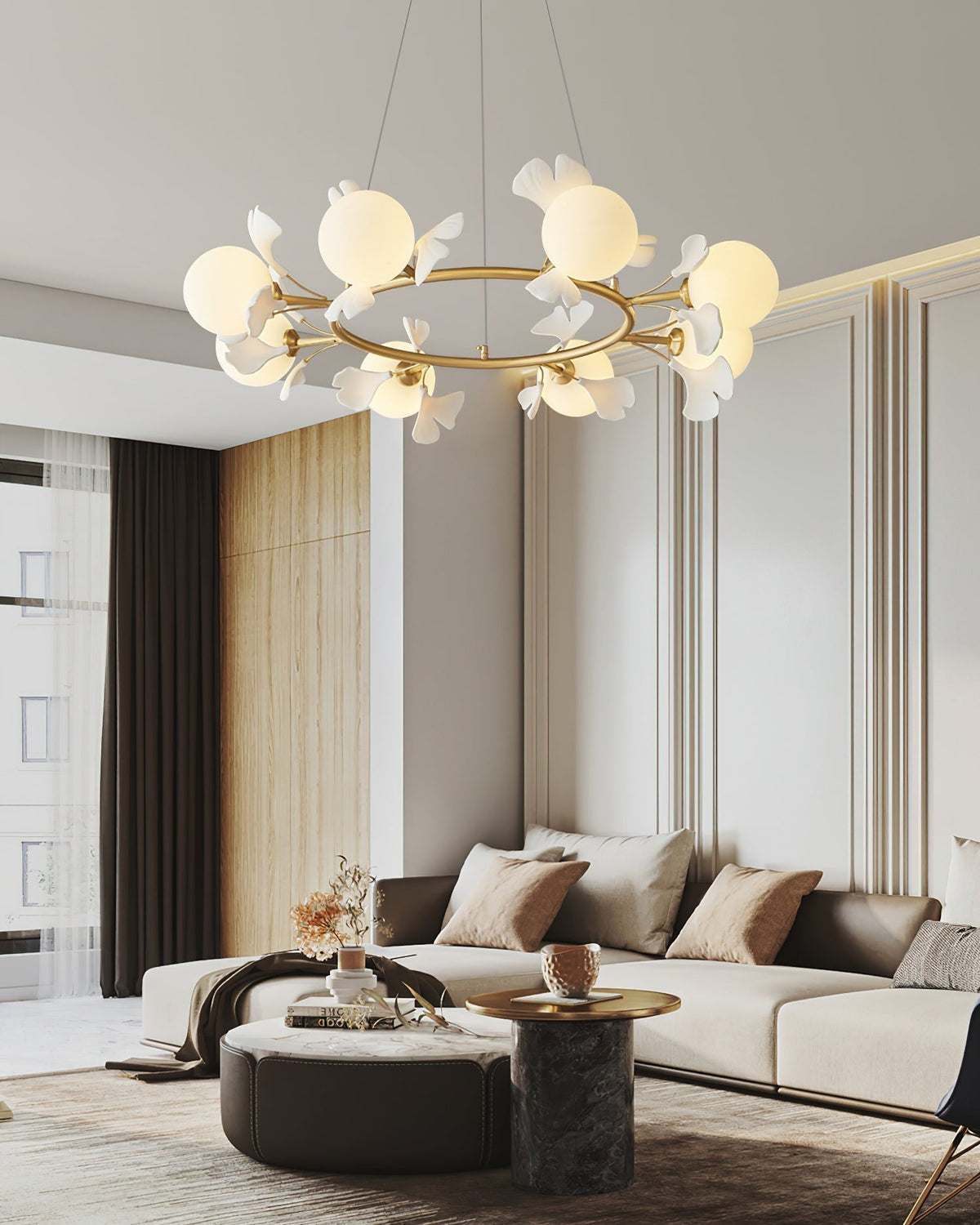 Fidova 8-Light Globe Chandelier-Neutral Decor