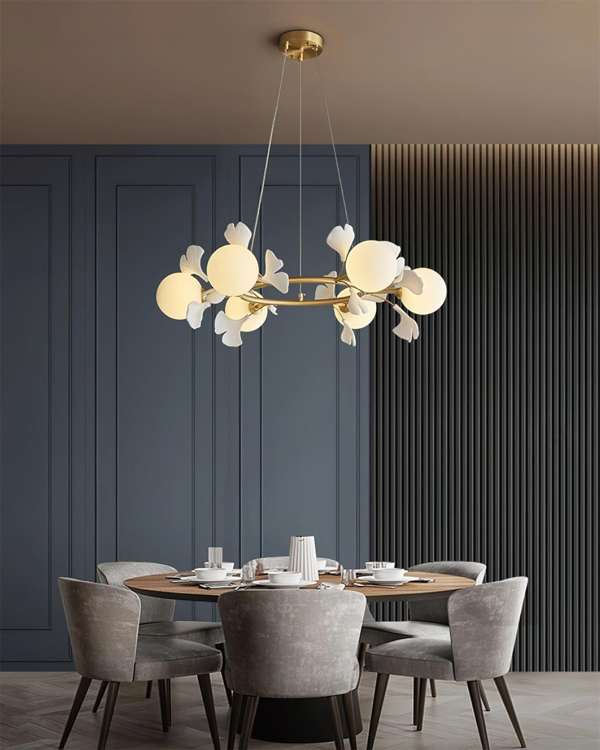 Fidova 8-Light Globe Chandelier-Neutral Decor