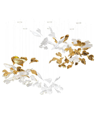 Ucareth Suspension Lumineuse en Forme de Feuille