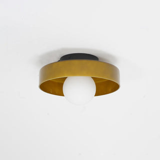 Solara Plafonnier Orange Anneau Ludique Sculptural
