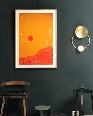 OrbitenApplique Murale en Laiton et Verre Moderne