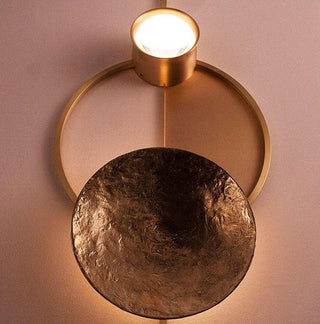 OrbitenApplique Murale en Laiton et Verre Moderne