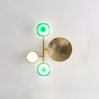 OrbitenApplique Murale en Laiton et Verre Moderne