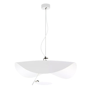 Lustra Suspension Lampe Abat-jour Courbé Noir et Or-Luire