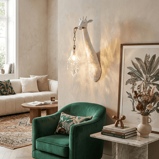 Giraffe Crystal Wall Lamp-Neutral Decor