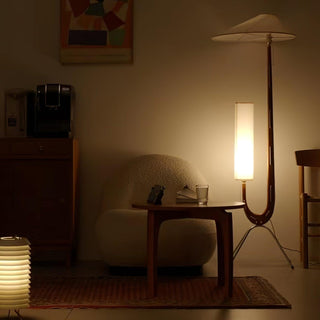 Novael Lampadaire en Tissu Scandinave