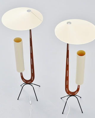 Novael Lampadaire en Tissu Scandinave