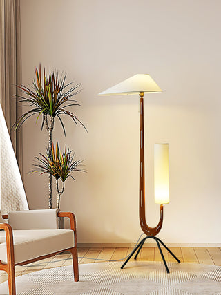 Novael Lampadaire en Tissu Scandinave