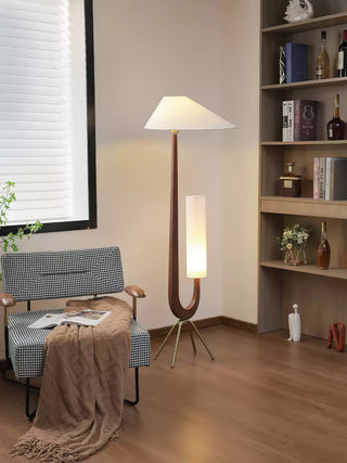 Novael Lampadaire en Tissu Scandinave
