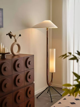Novael Lampadaire en Tissu Scandinave