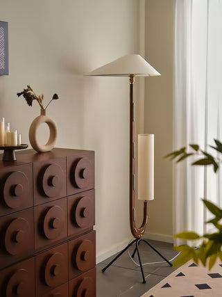 Novael Lampadaire en Tissu Scandinave