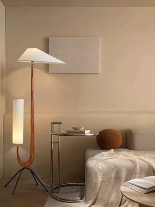 Novael Lampadaire en Tissu Scandinave