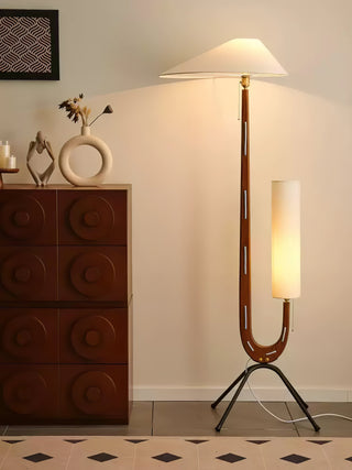 Novael Lampadaire en Tissu Scandinave