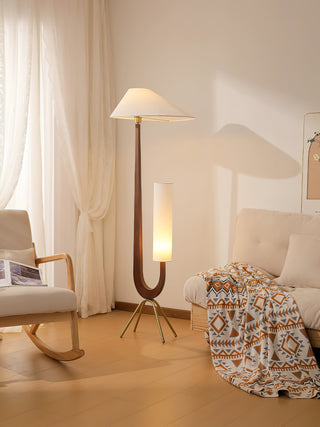 Novael Lampadaire en Tissu Scandinave