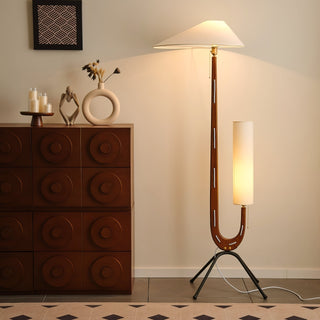 Novael Lampadaire en Tissu Scandinave