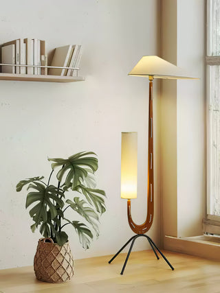 Novael Lampadaire en Tissu Scandinave