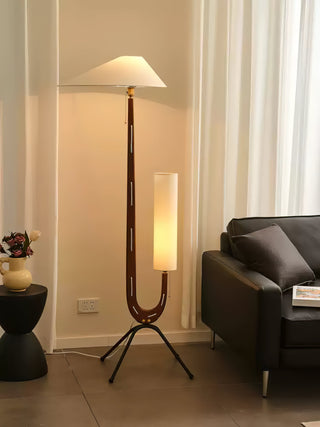 Novael Lampadaire en Tissu Scandinave