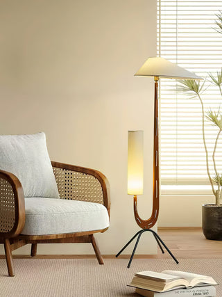 Novael Lampadaire en Tissu Scandinave